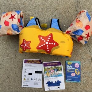 Kids Yellow Starfish Swim Vest
